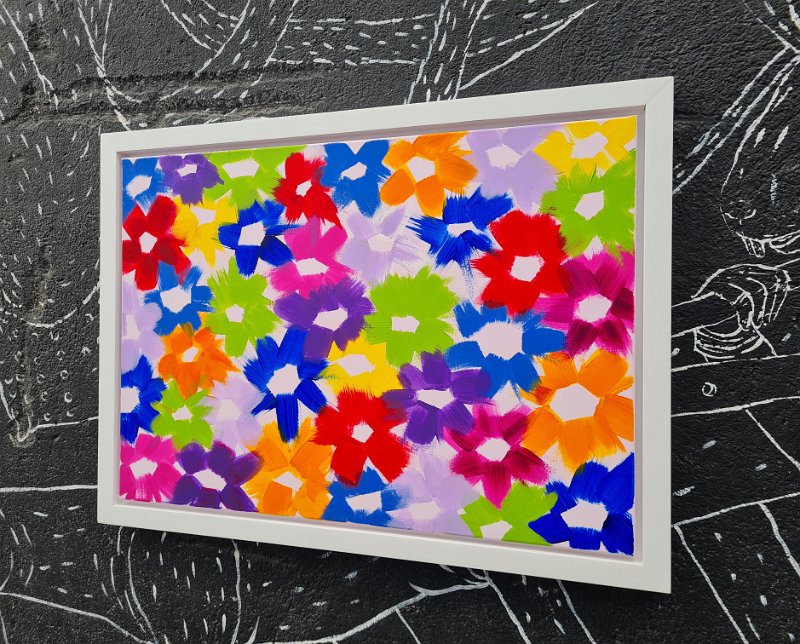 Flowers 2 2022 50x70 (+ R) Acryl auf LW € 450